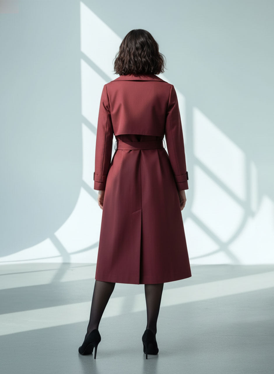 Long Coat - Maroon