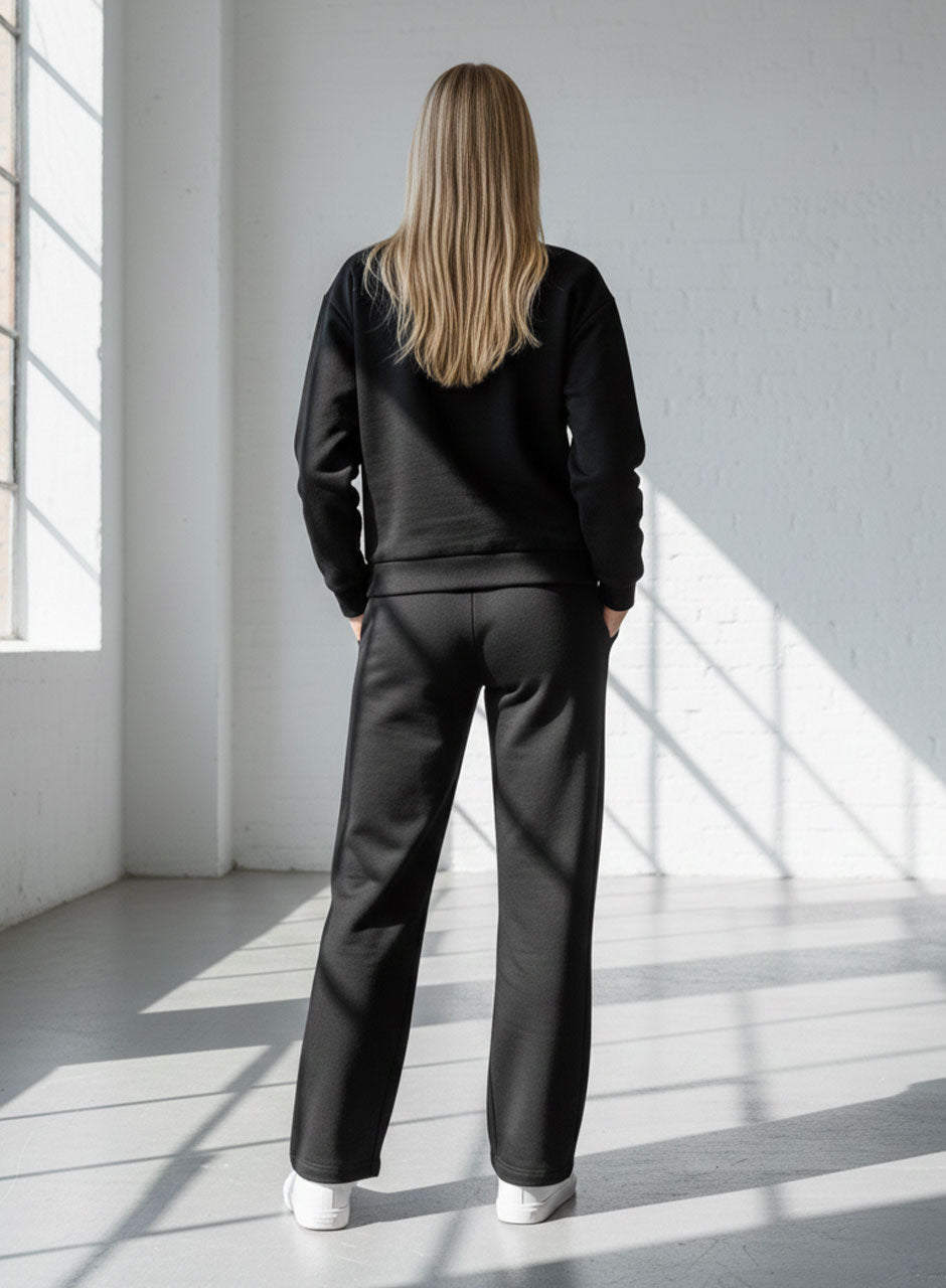 Dreamer Sweat Shirt & Pants - Black