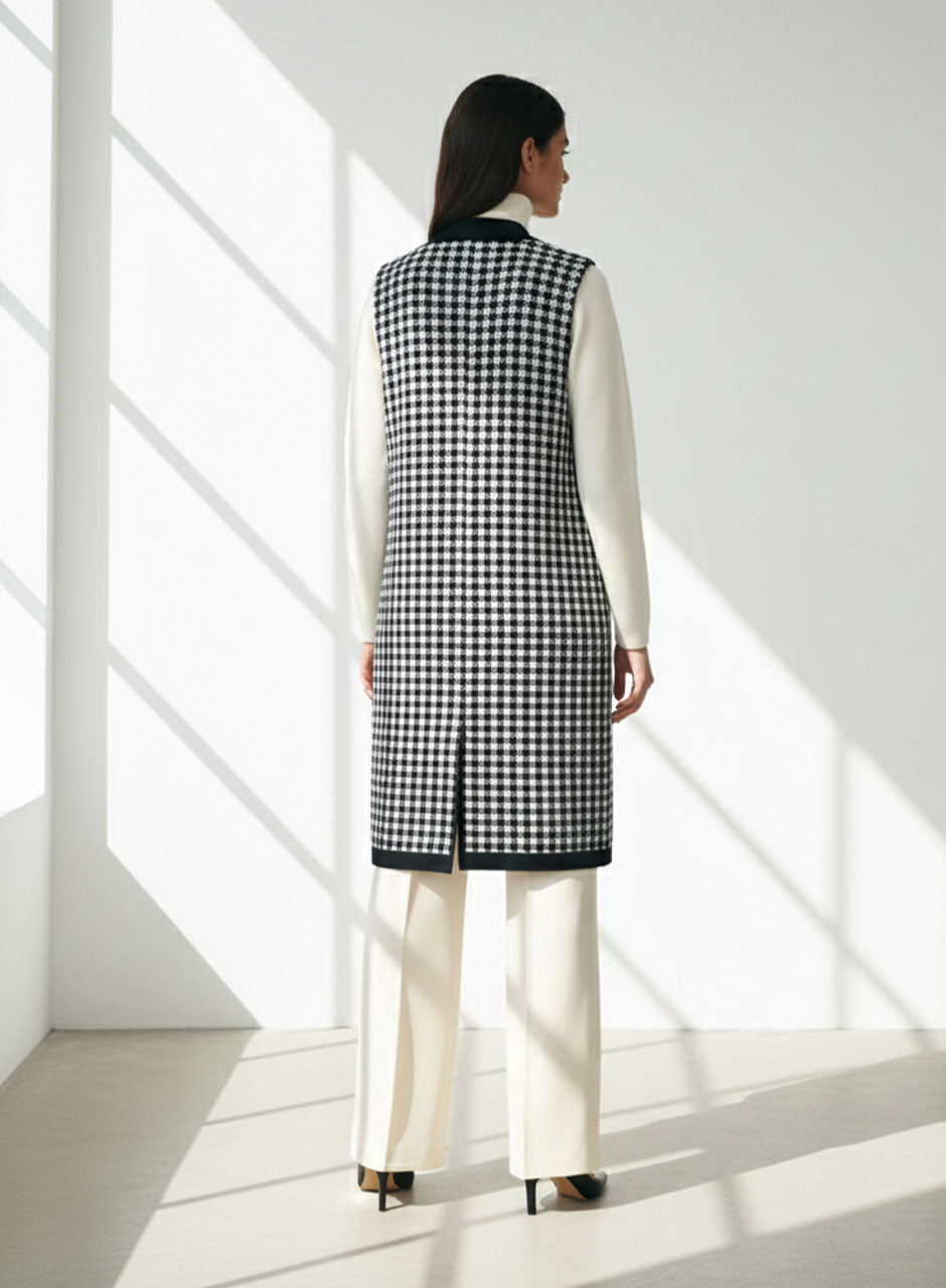 Sweater Suit - Three-piece Set (Black)