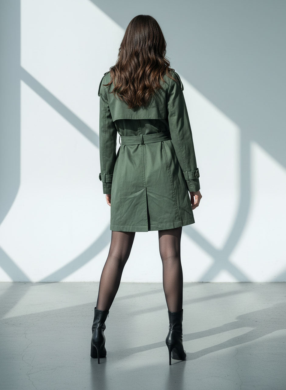 Trench Coat - Olive