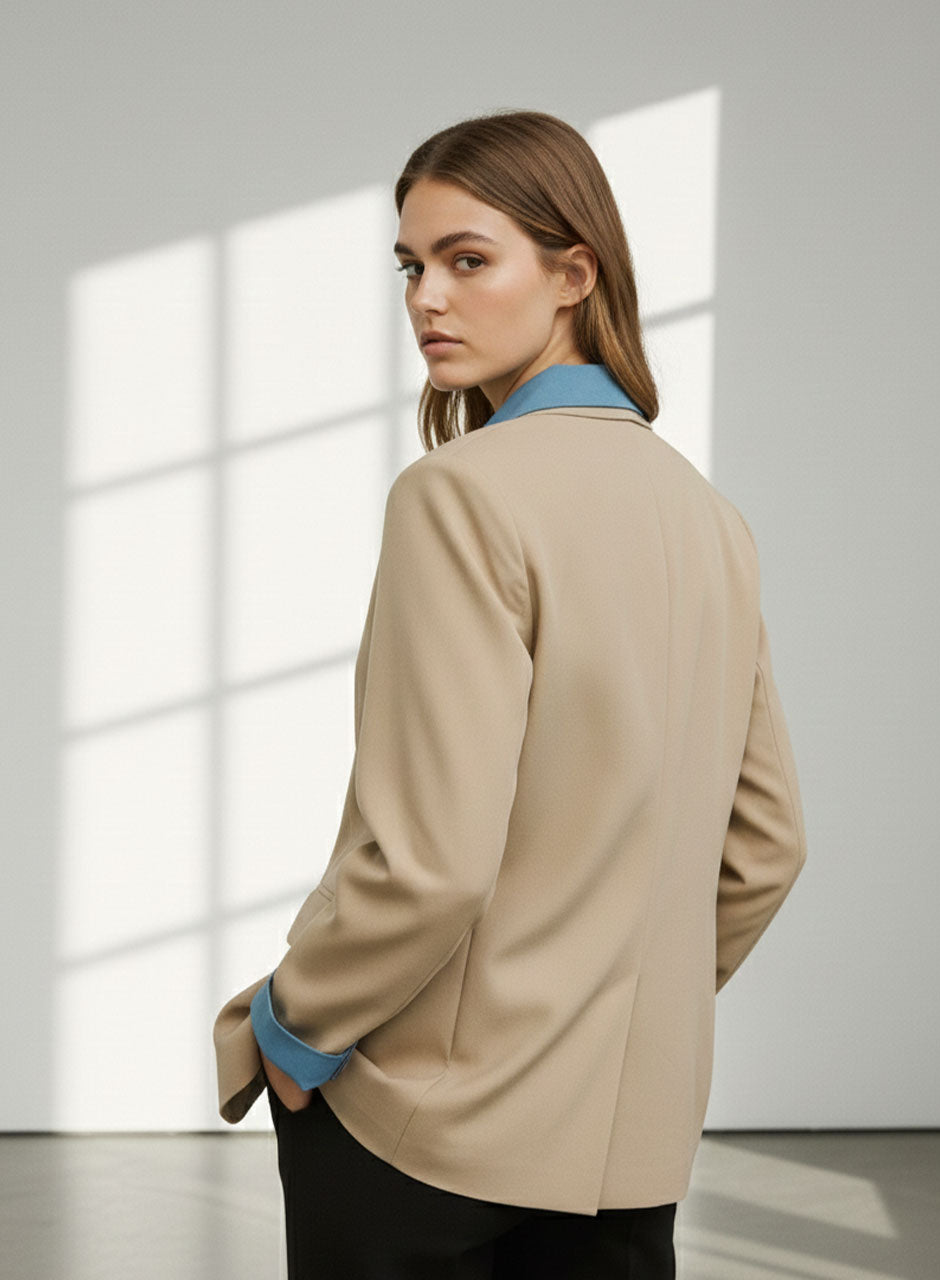 Blazer top - Top piece (Light Brown)