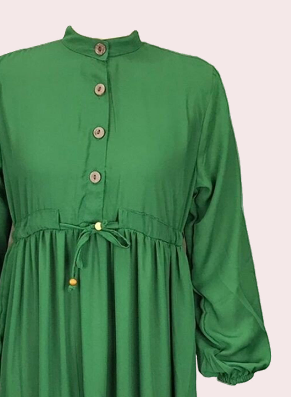 Solid Frock - Green