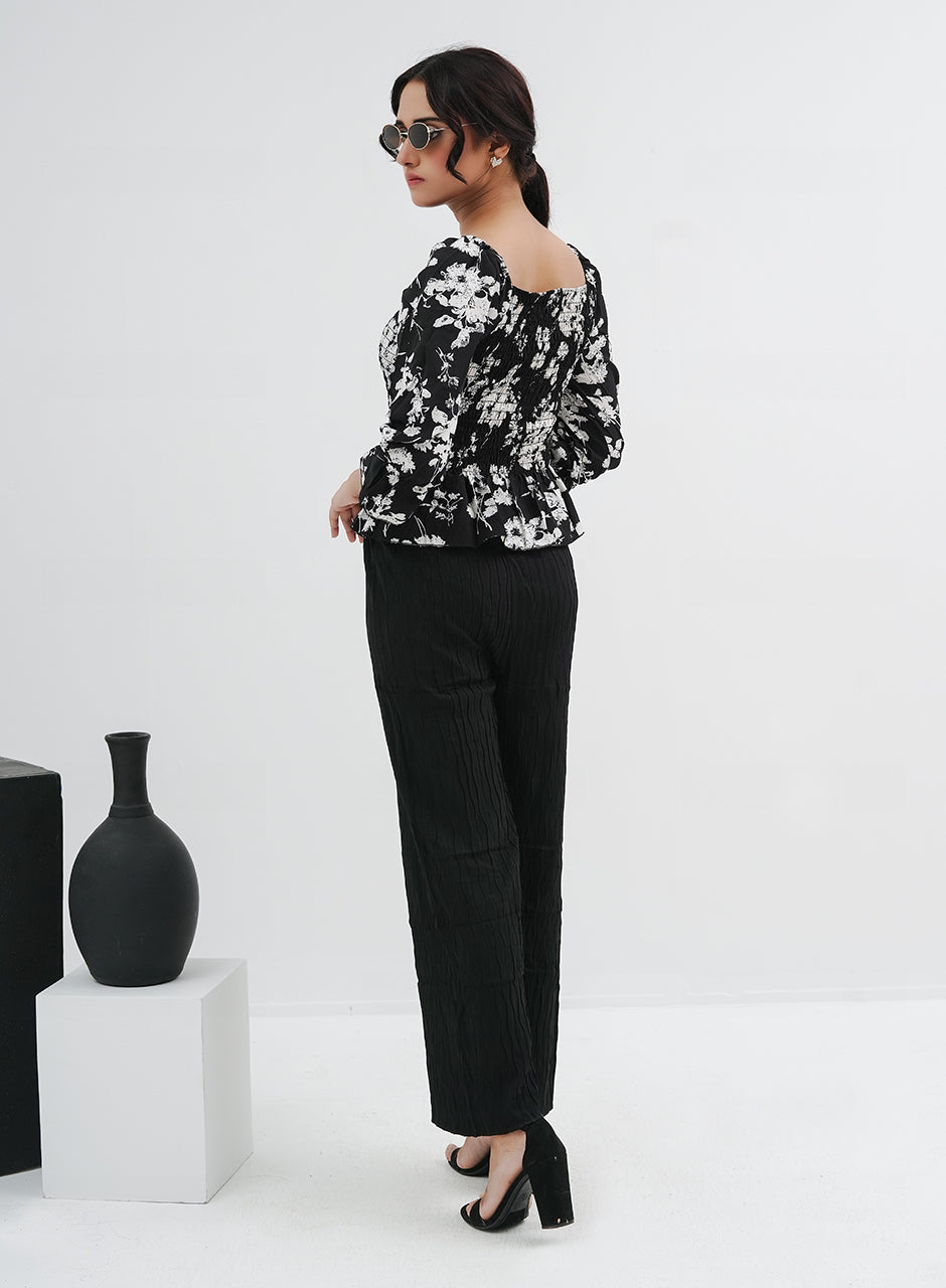 Crush Trouser - Black