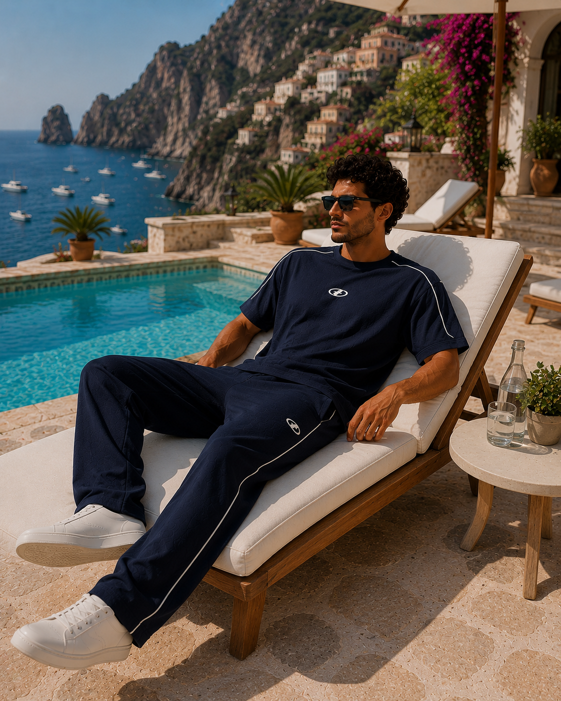 Men's Comfort Co-Ord Set - Navy
