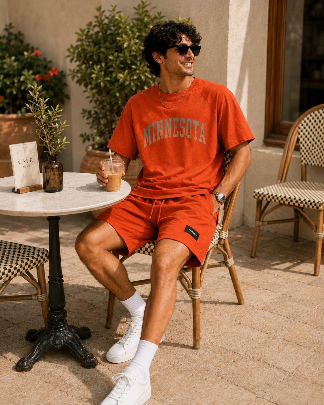 Minnesota Two-Piece Shirt And Short - Orange