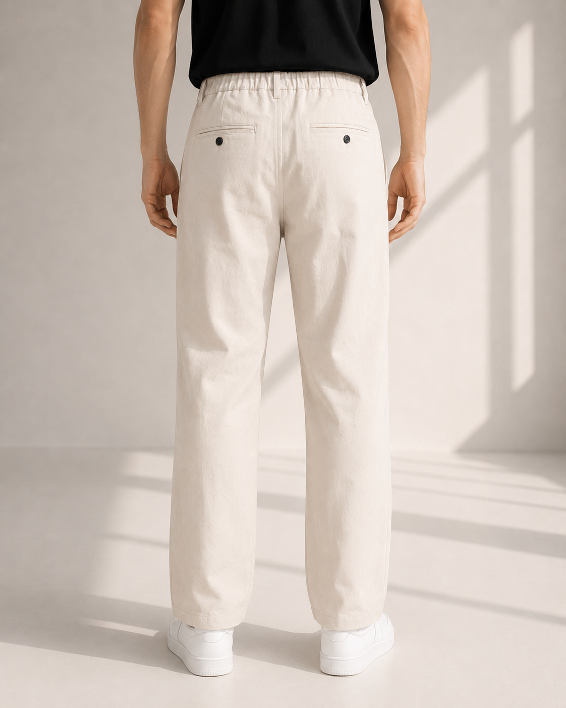 Classic Straight Fit Pants White