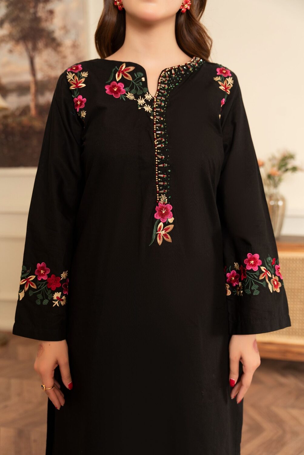Women's Lawn 3-Piece Suit – Kriti Black