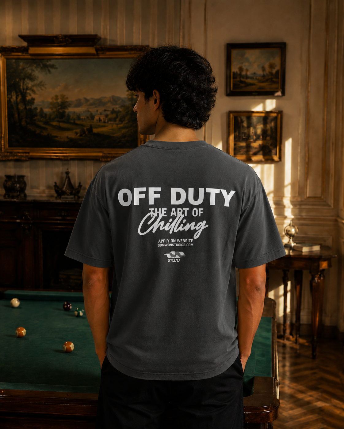 Off Duty Graphic T-Shirt - Grey