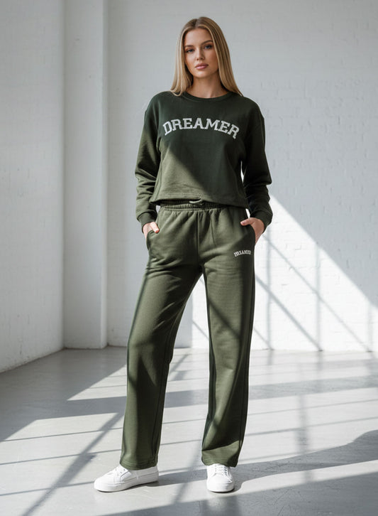 Dreamer Sweat Shirt & Pants - Green