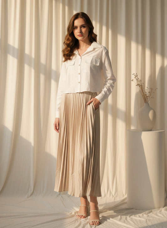 Two-Piece Skirt & Top Ivory