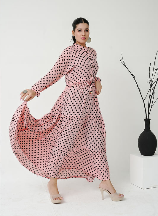 Polka Dots- Pink Frock