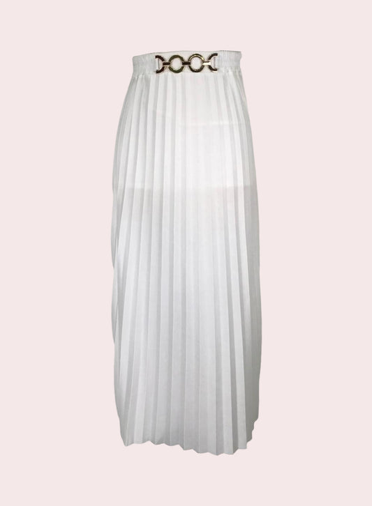 Pleated Skirt - White