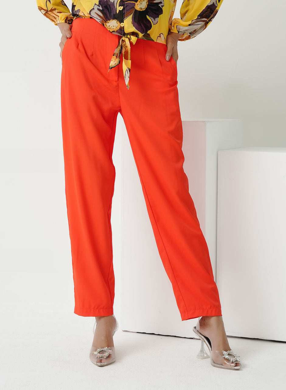 Orange - Women Pants