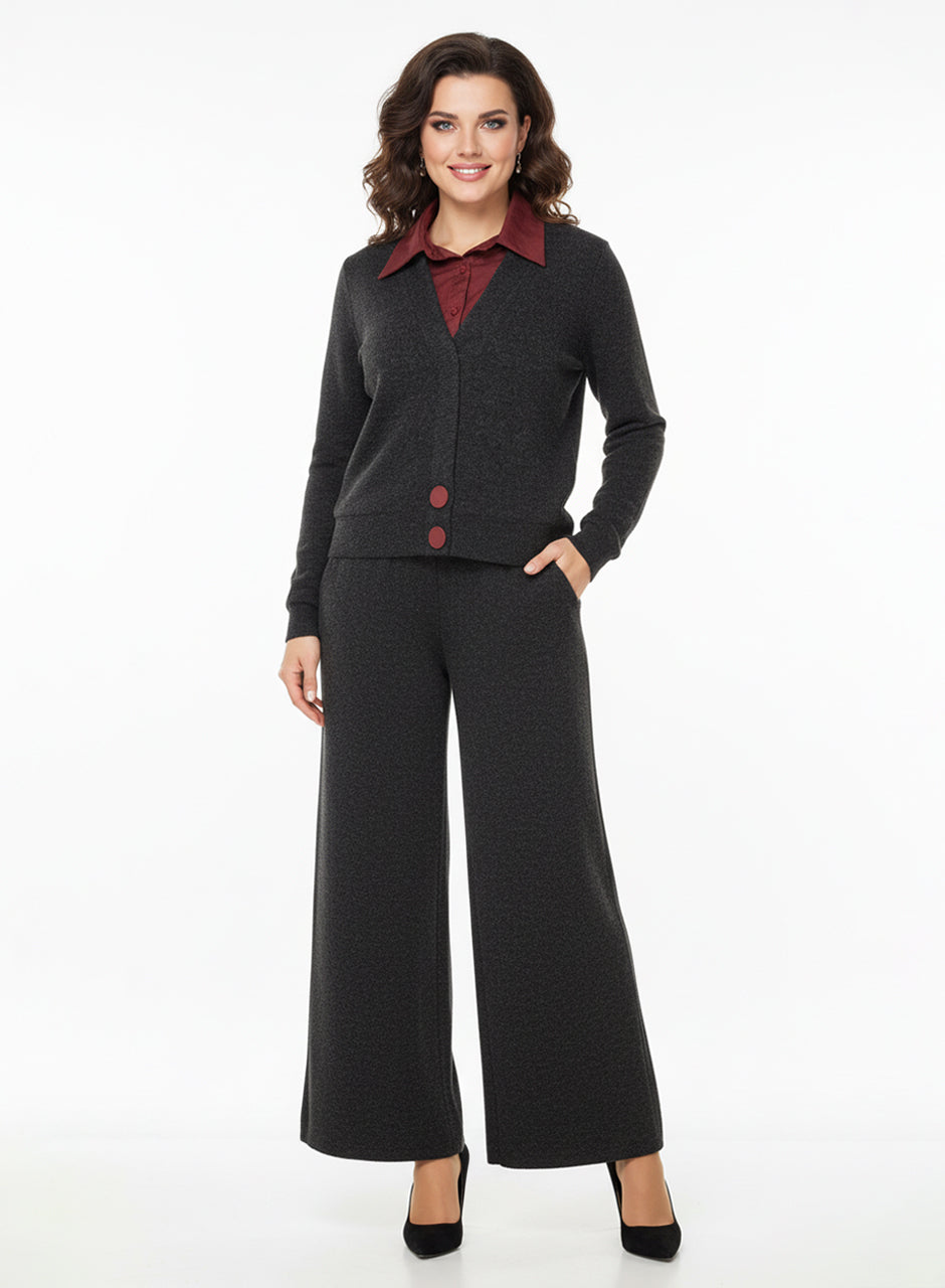 Noir - Maroon Three-piece set