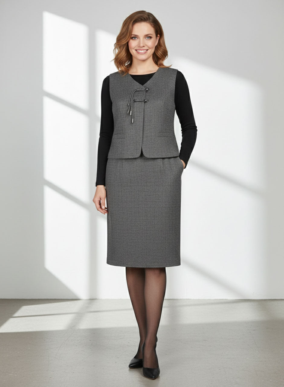 Vest, Inner & Skirt - Grey