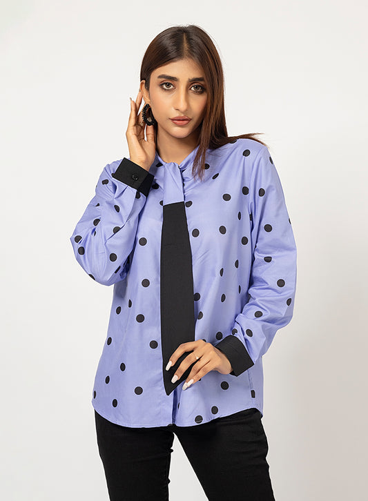 Polka Dots - Blue Top