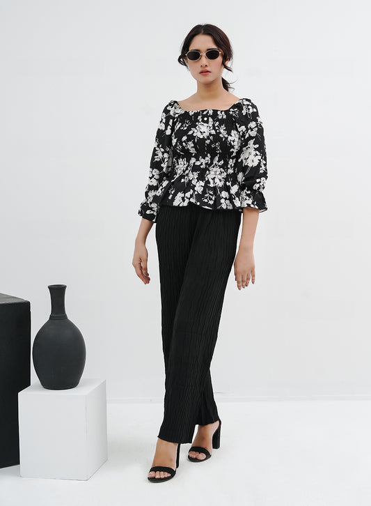 Crush Trouser - Black