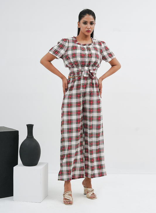 Checkered Co-ord Grey