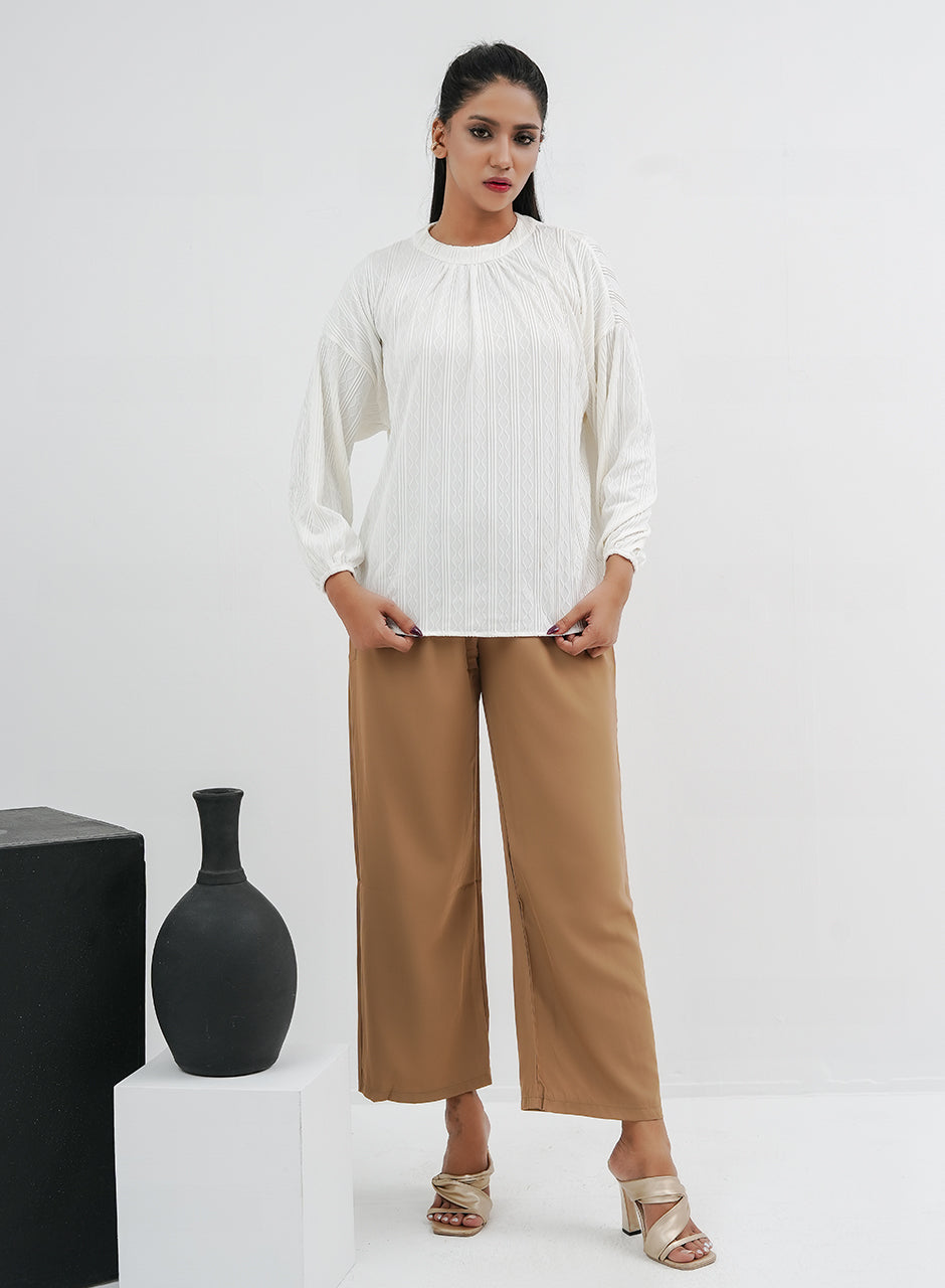 Boot cut trouser - Brown