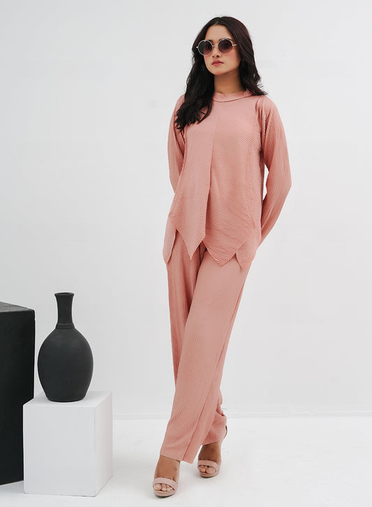 Crinkle Co-ord - Pink