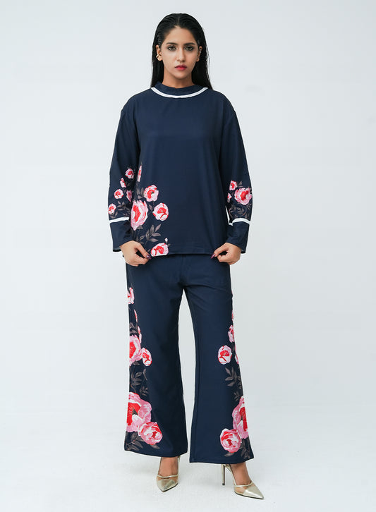 Bloom Co-ord - Navy