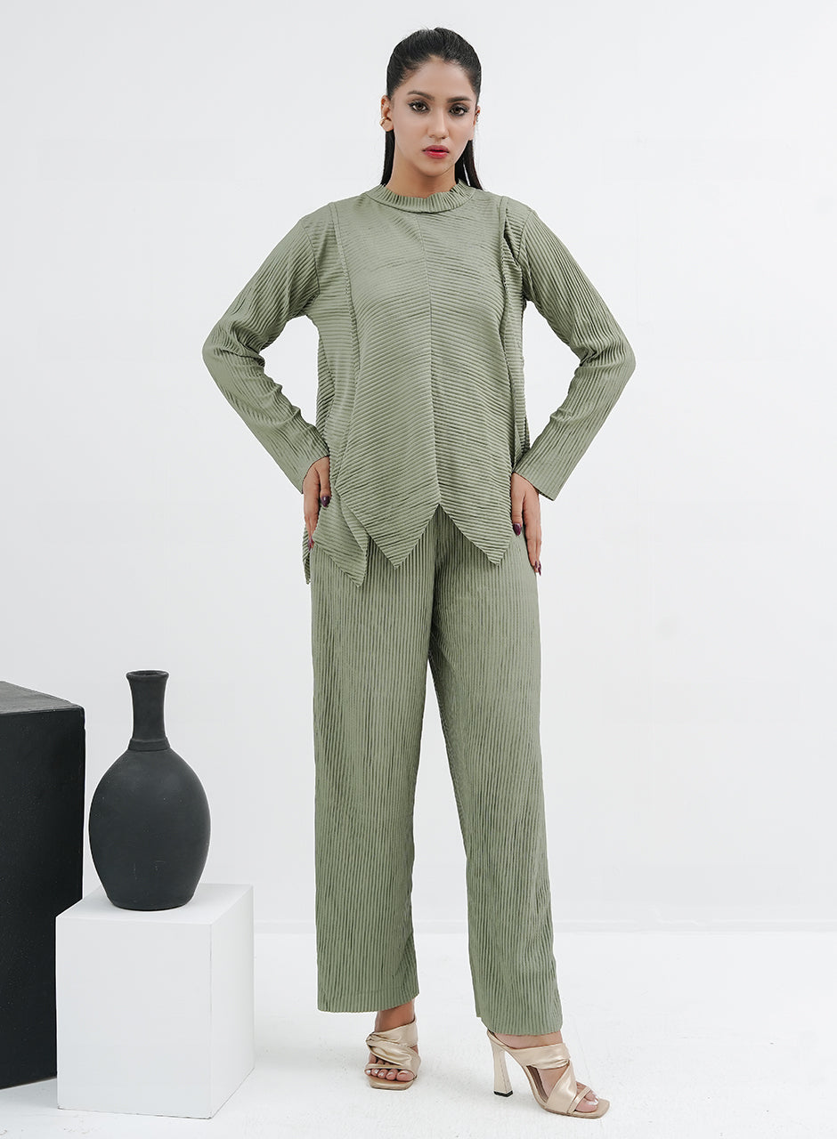 Crinkle Co-ord - Green