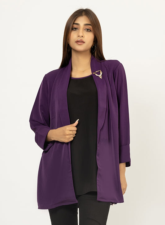 Purple Blazer With Inner Top