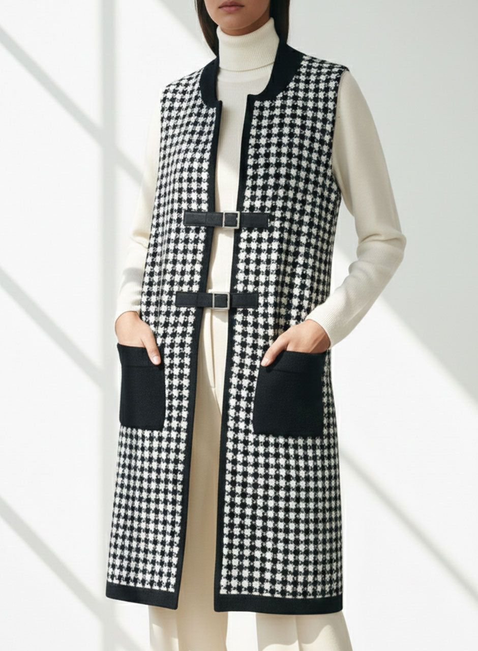 Sweater Suit - Three-piece Set (Black)