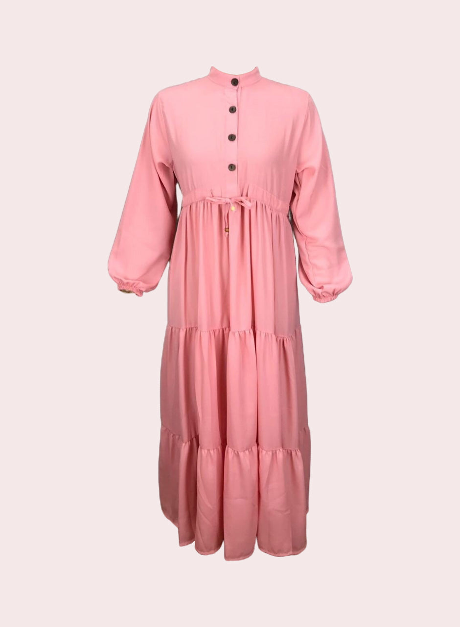 Solid Frock - Pink