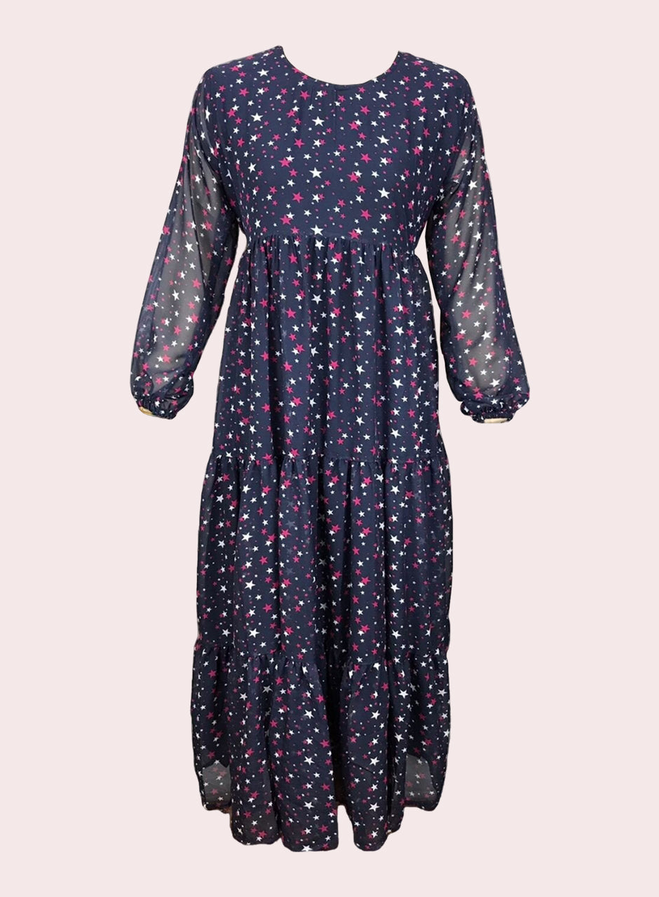 Navy Printed Frock