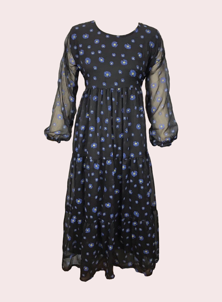 Black Printed Frock