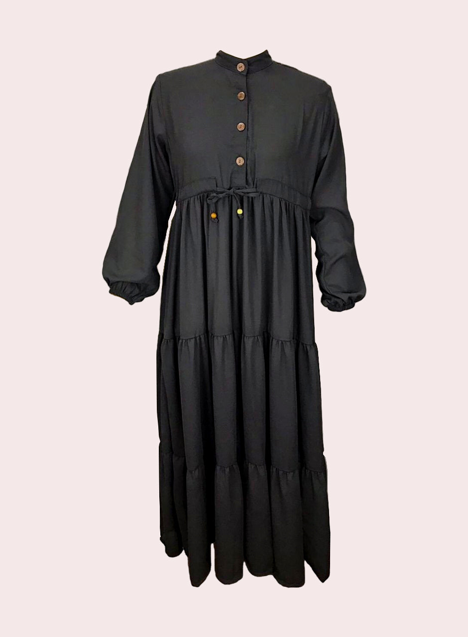 Solid Frock - Black