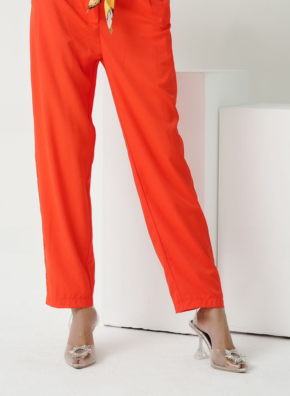 Orange - Women Pants