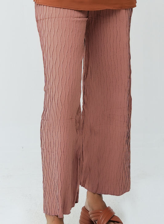 Textured Trouser - Mauve