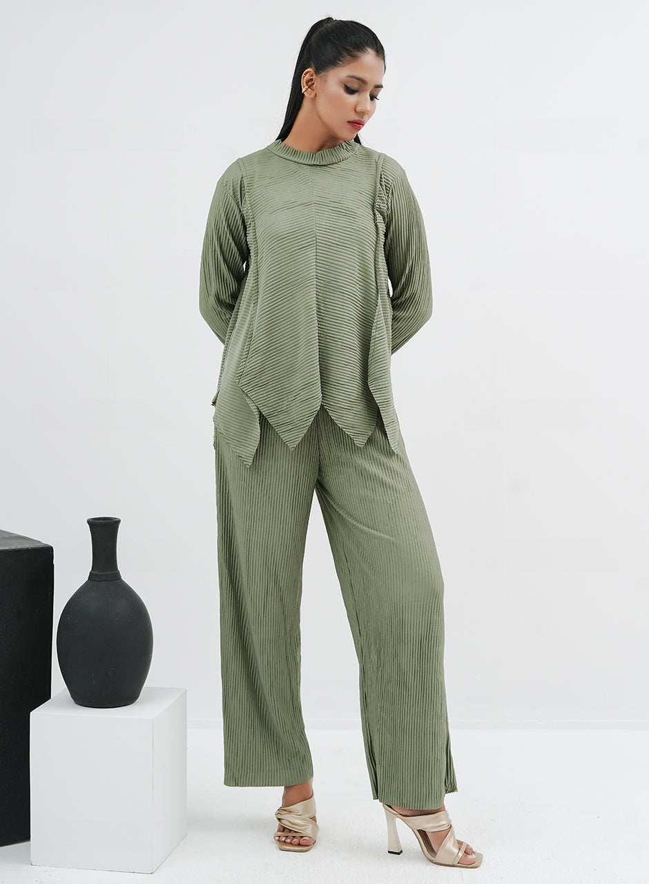 Crinkle Co-ord - Green