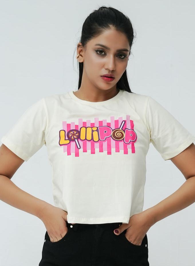 Lollipop Printed Shirt - White