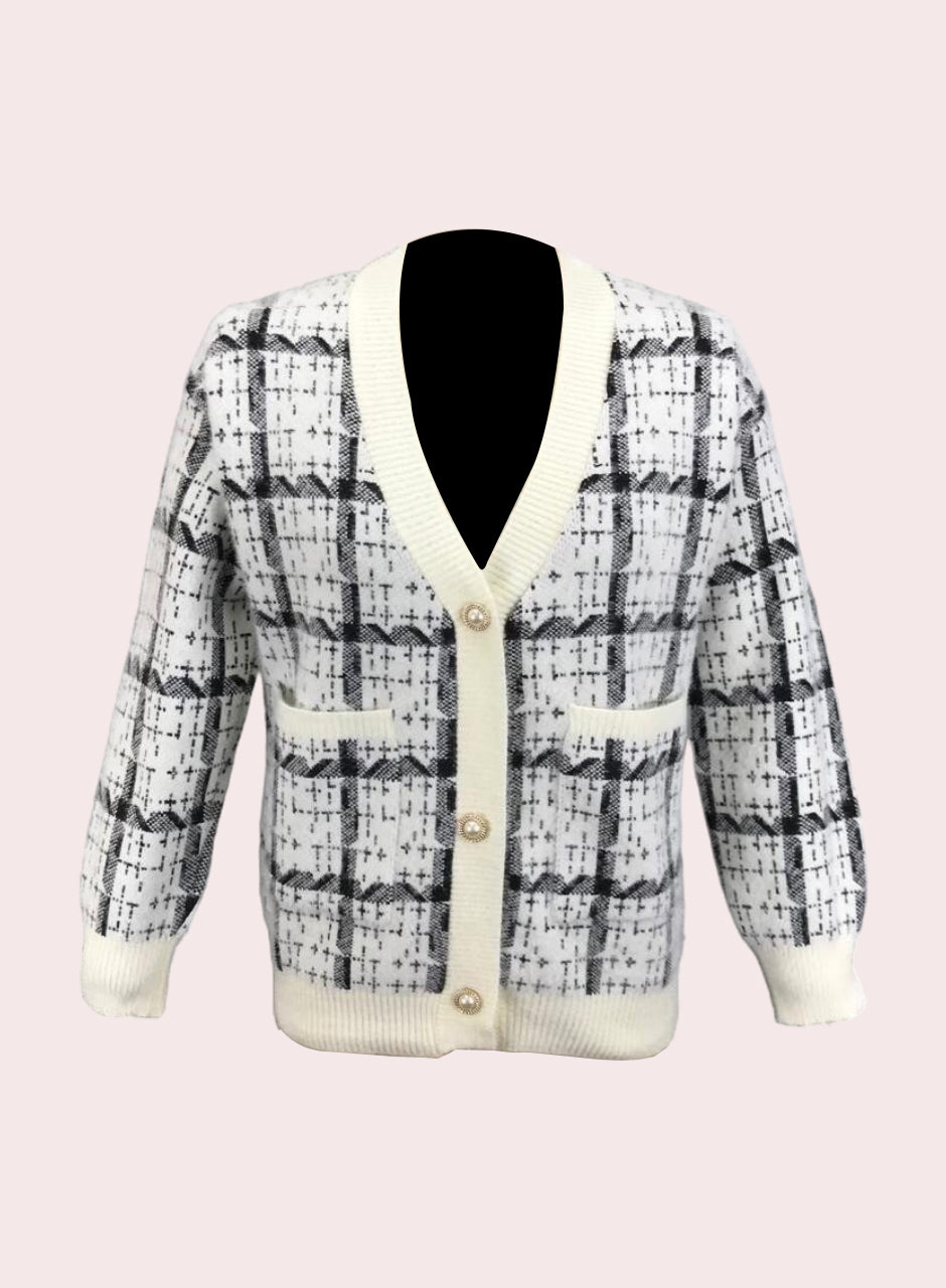 Knitted Blazer - Off White