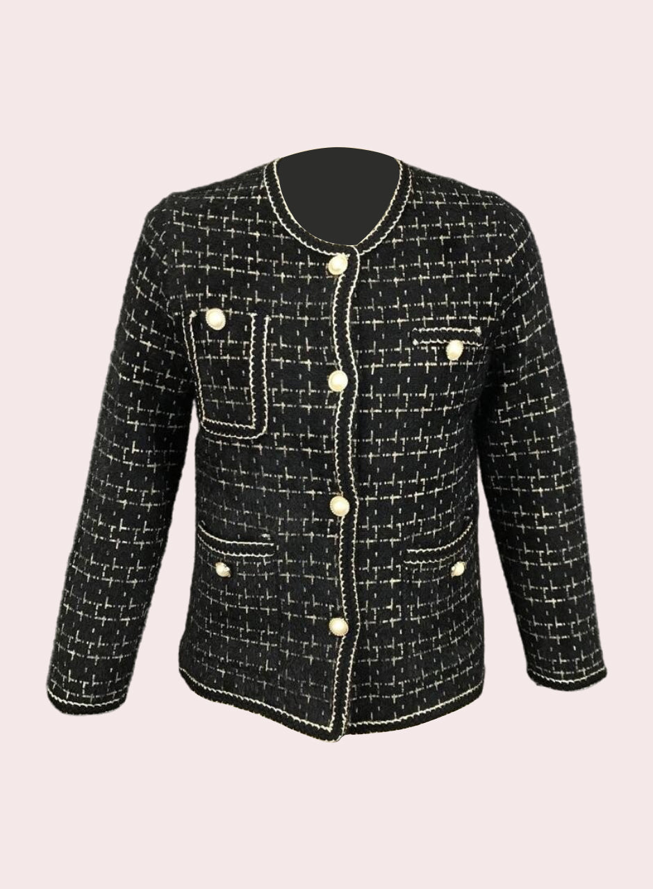 Knitted Blazer - Black