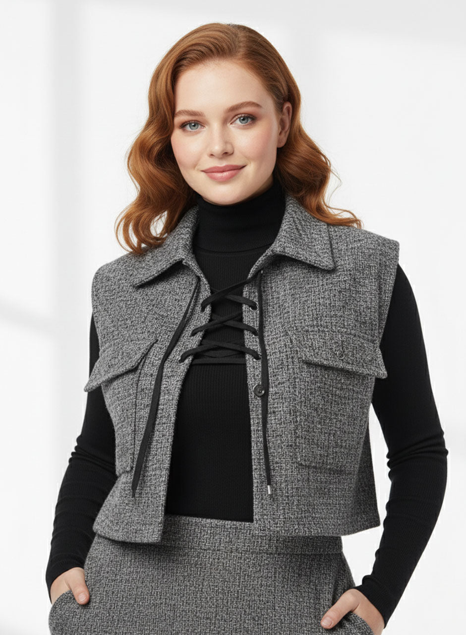 Grey Top, Inner & Skirt