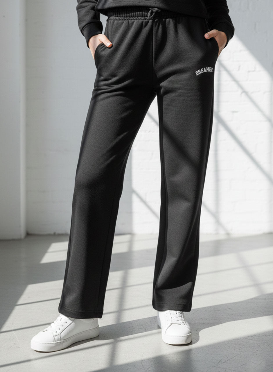 Dreamer Sweat Shirt & Pants - Black