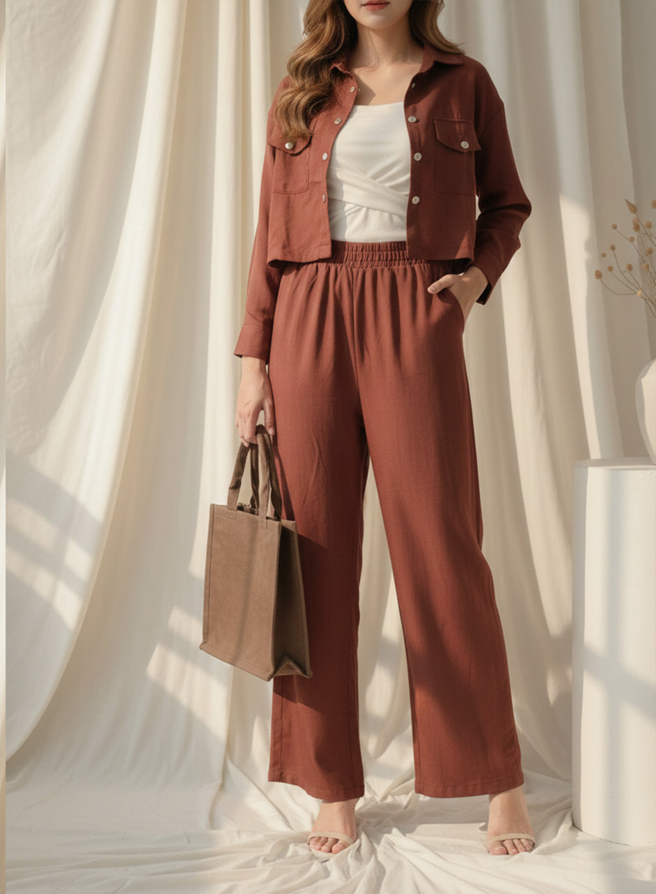 Top, Inner & Bottom (Maroon)