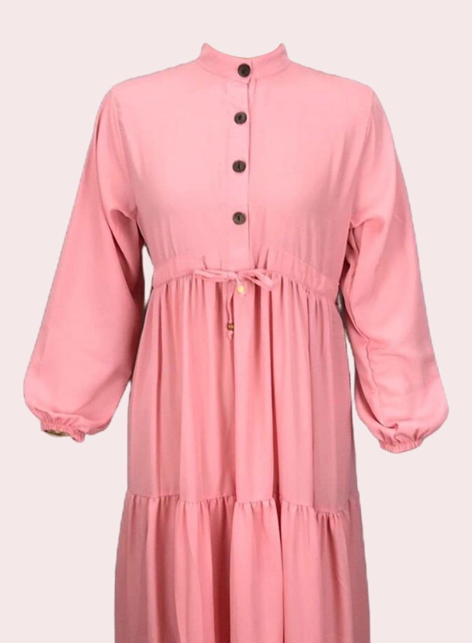 Solid Frock - Pink