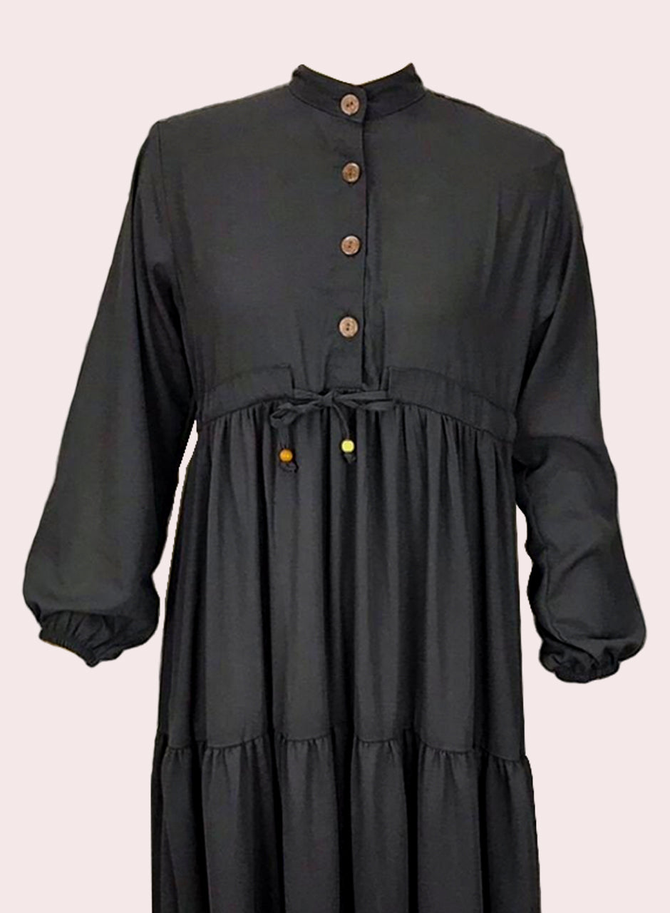 Solid Frock - Black