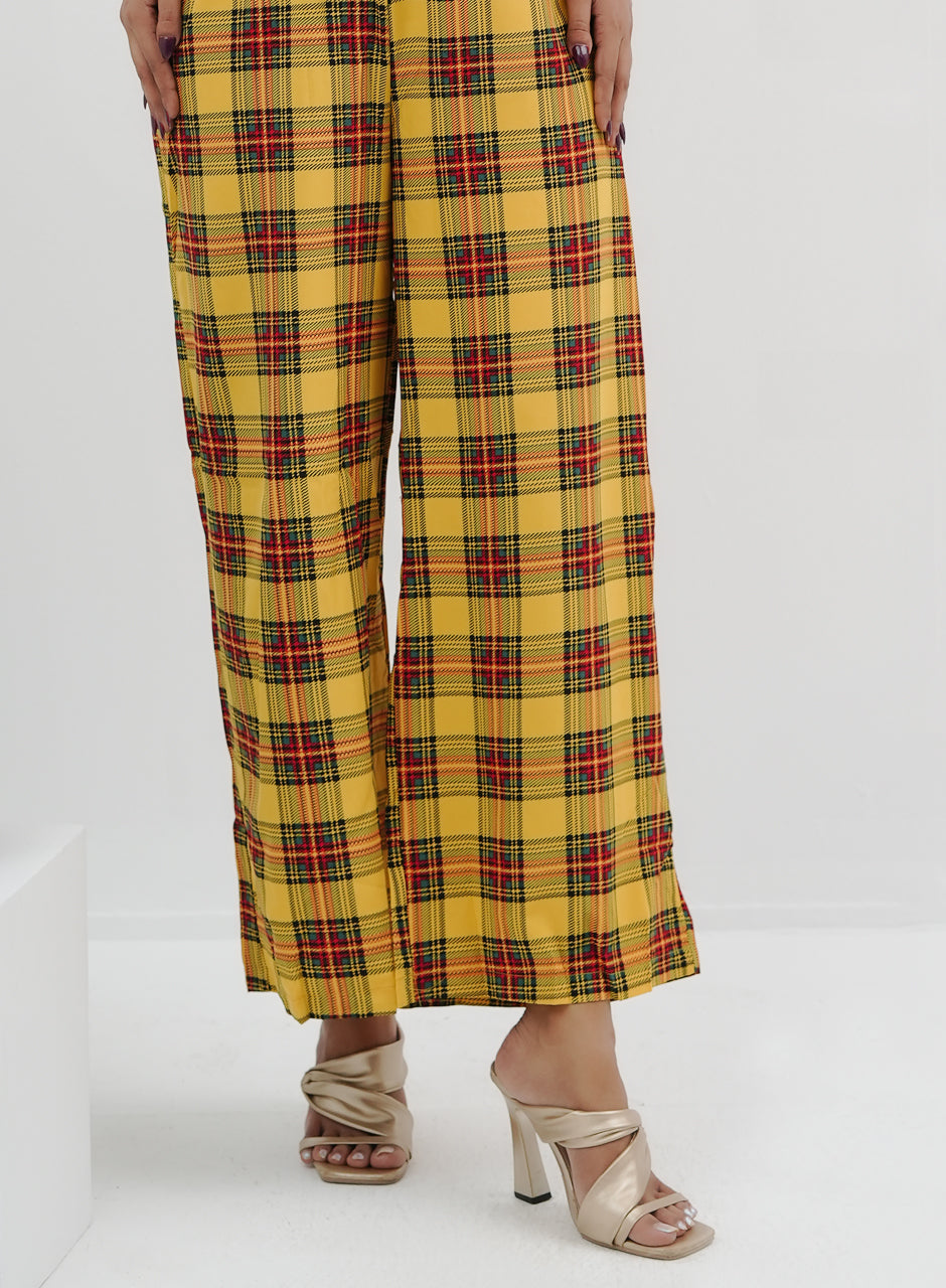 Checkered Co-ord Yellow