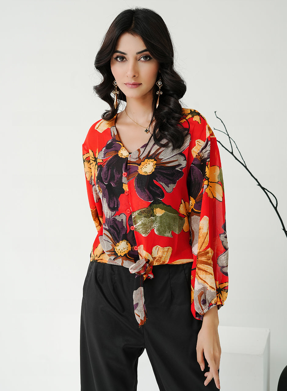 Red - Nod Women Top