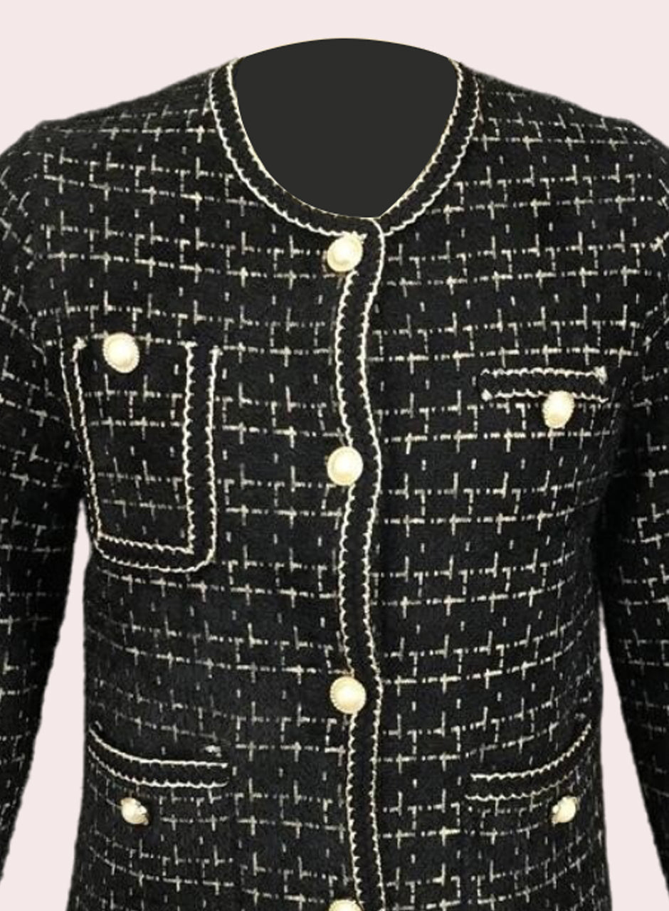 Knitted Blazer - Black