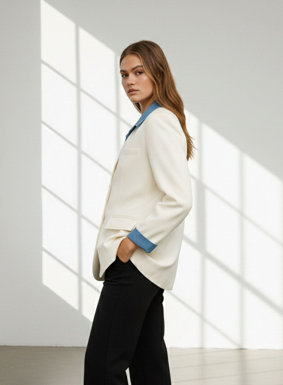 Blazer top - Top piece (White)