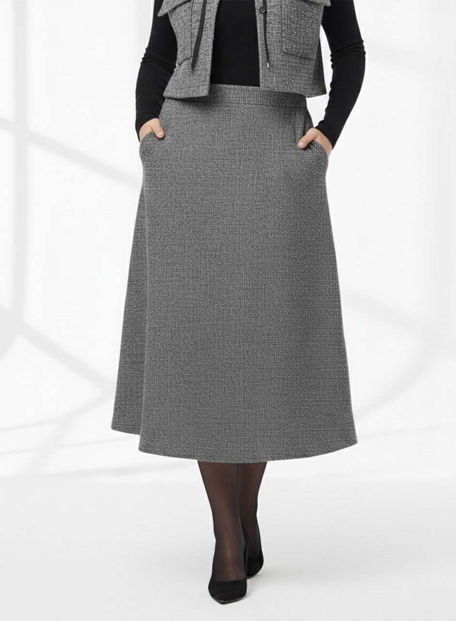 Grey Top, Inner & Skirt