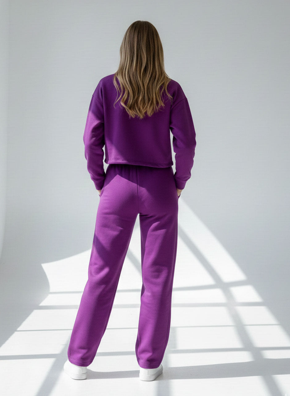 Dreamer Sweat Shirt & Pants - Purple