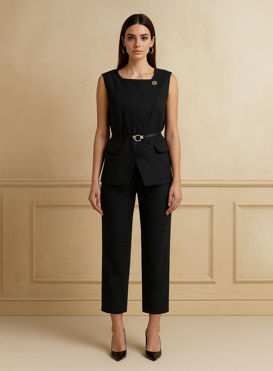 Sophia-Charcoal Co-ord